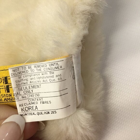 Vtg 24K Polar Puff Special Effects Hand Puppet 1985 Dog Puppy Gold Label 4694 - Picture 12 of 12